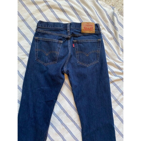 Jeans Levi’s 100 cotton 30 32 men’s dark 505 straight leg - Picture 4 of 9